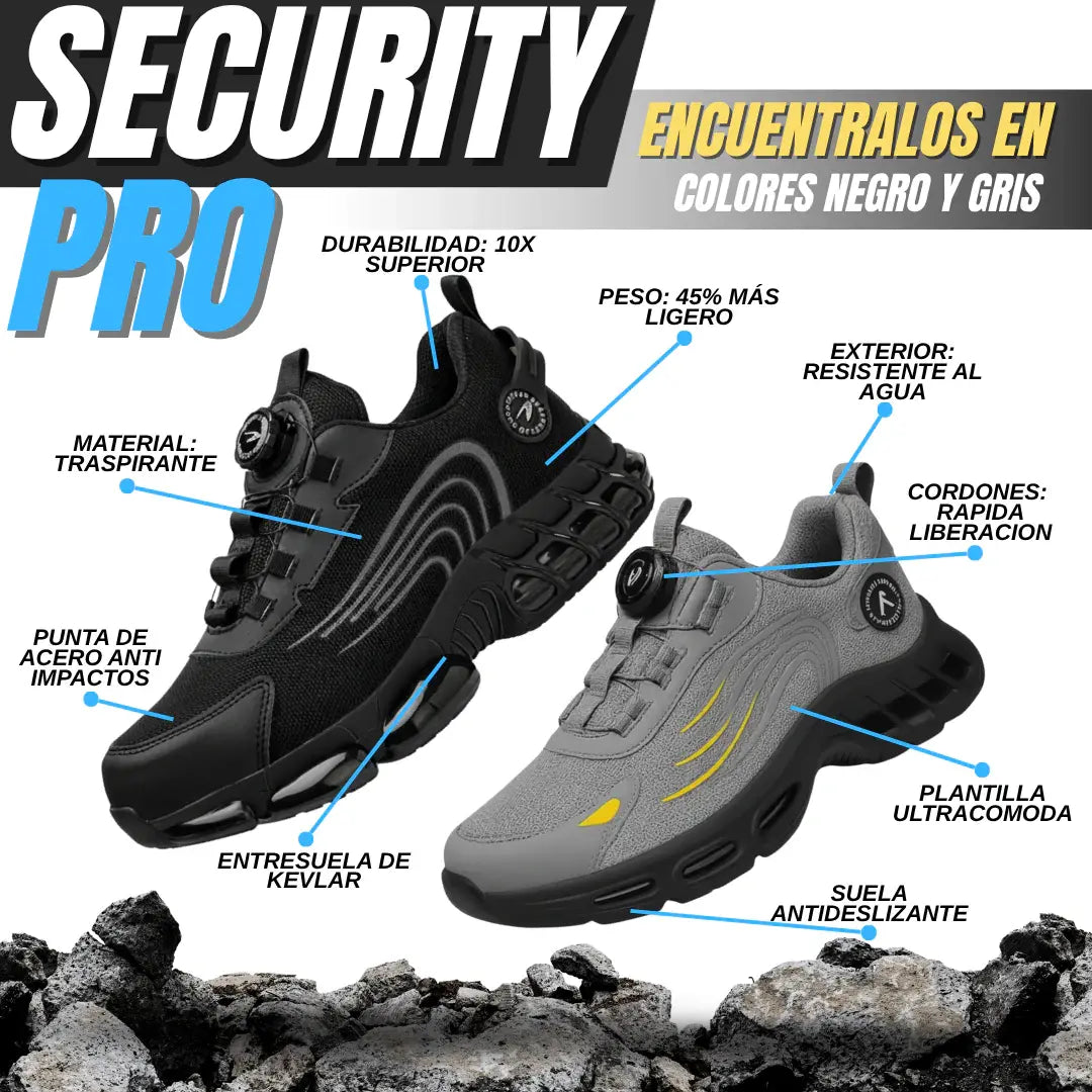 🥾 ZAPATOS DE SEGURIDAD CON PUNTA DE ACERO INDESTRUCTIBLES