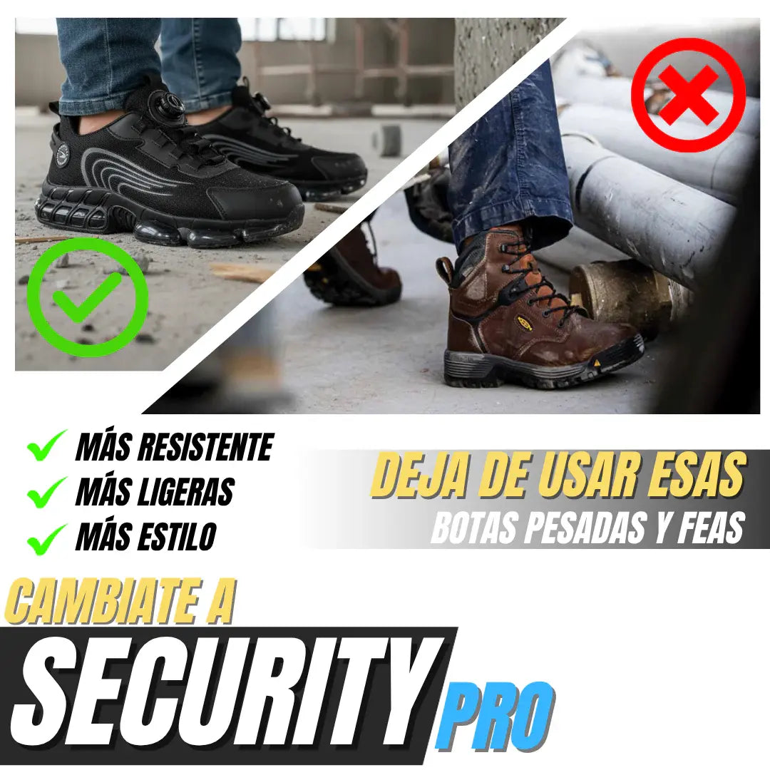 🥾 ZAPATOS DE SEGURIDAD CON PUNTA DE ACERO INDESTRUCTIBLES
