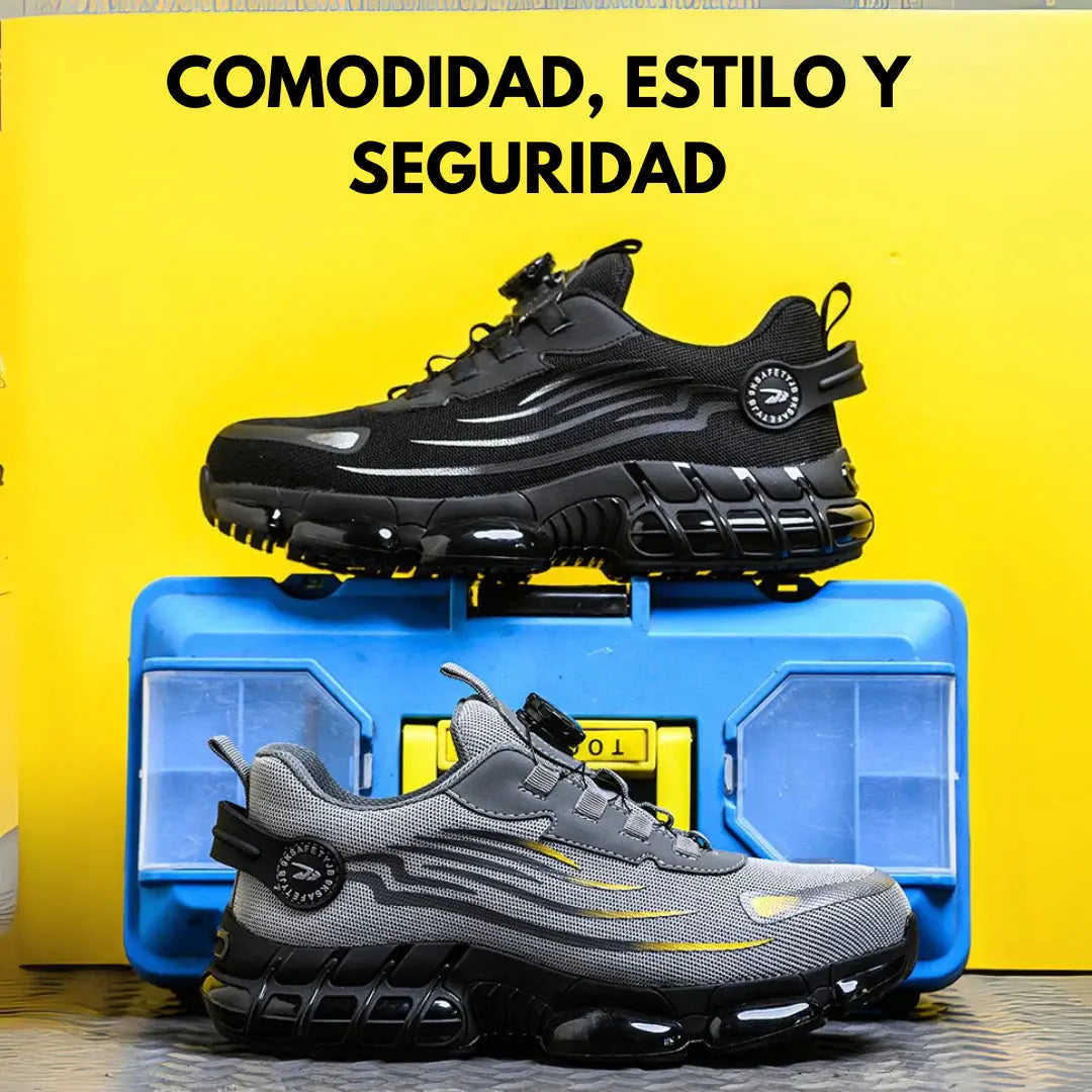 🥾 ZAPATOS DE SEGURIDAD CON PUNTA DE ACERO INDESTRUCTIBLES