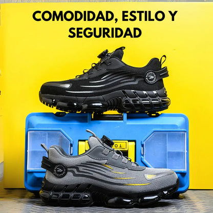 🥾 ZAPATOS DE SEGURIDAD CON PUNTA DE ACERO INDESTRUCTIBLES