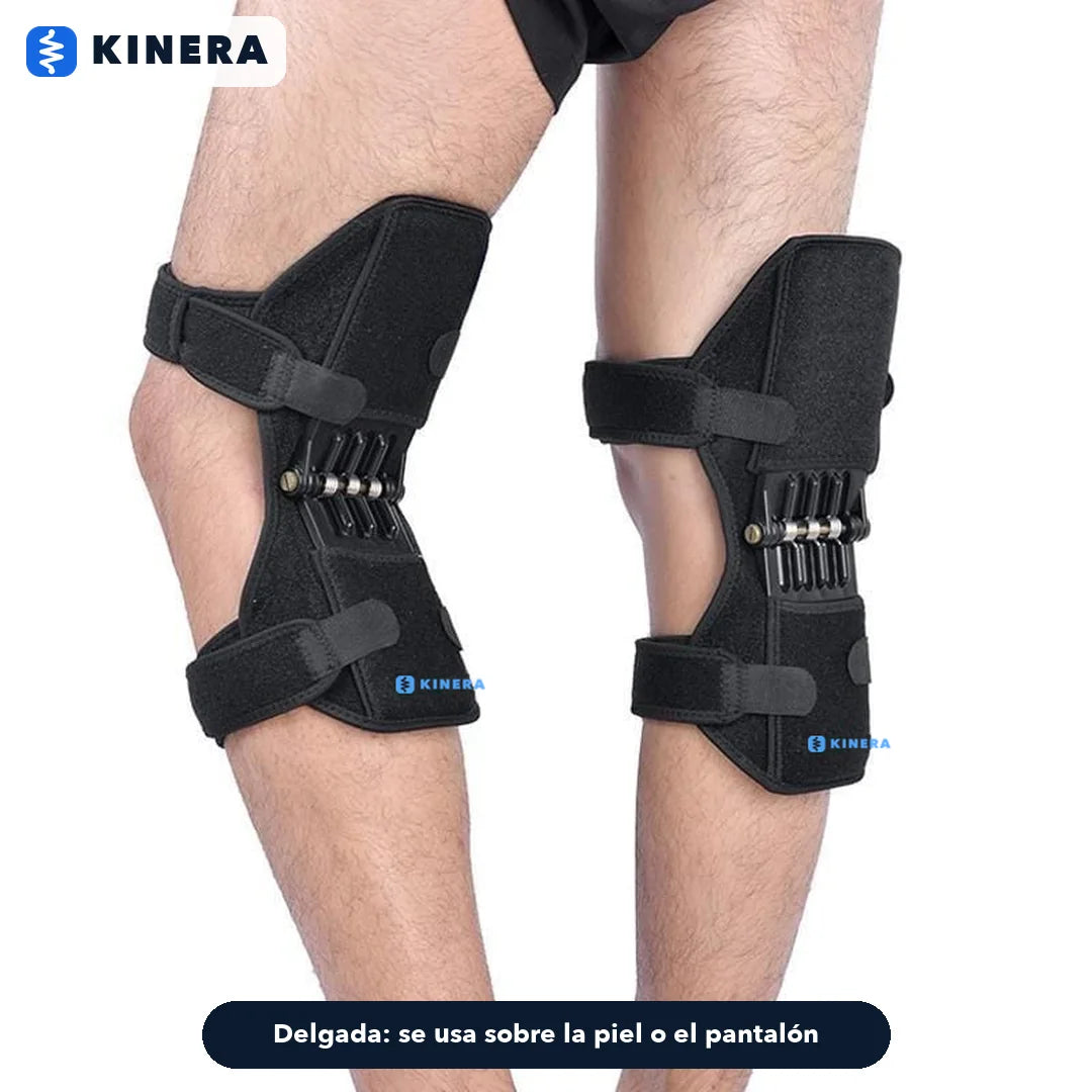 Rodillera KINERA puesta en ambas piernas